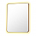LV 36"x30" Rectangular Anti-Fog Dimmable Modern Bathroom/Vanity LED Lighted Wall Mirror in Brushed Gold Aluminum Framed