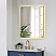 LV 36"x30" Rectangular Anti-Fog Dimmable Modern Bathroom/Vanity LED Lighted Wall Mirror in Brushed Gold Aluminum Framed