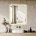 LV 36"x30" Rectangular Anti-Fog Dimmable Modern Bathroom/Vanity LED Lighted Wall Mirror in Brushed Gold Aluminum Framed