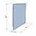 LV 36" Wall Mounted Rectangle Frameless Modern LED Bathroom Vanity Mirror