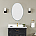 LV 32 Oval Frameless Modern LED Bathroom Vanity Mirror