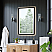 Vanity LED Lighted Wall Mirror in Matte Black Aluminum Framed