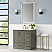 LV Rectangle 24" Framed in Brushed Gold Modern Bathroom/Vanity LED Lighted Wall Mirror
