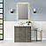 LV Rectangle 24" Framed in Brushed Gold Modern Bathroom/Vanity LED Lighted Wall Mirror
