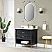  LV Oval 36" Framed in Matt Black Modern Bathroom/Vanity LED Lighted Wall Mirror