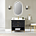  LV Oval 36" Framed in Matt Black Modern Bathroom/Vanity LED Lighted Wall Mirror