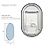  LV Oval 36" Framed in Matt Black Modern Bathroom/Vanity LED Lighted Wall Mirror