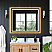 LV 36"x30" Rectangular Anti-Fog Dimmable Modern Bathroom/Vanity LED Lighted Wall Mirror in Matte Black Aluminum Framed