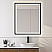LV 36"x30" Rectangular Anti-Fog Dimmable Modern Bathroom/Vanity LED Lighted Wall Mirror in Matte Black Aluminum Framed