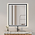 LV 36"x30" Rectangular Anti-Fog Dimmable Modern Bathroom/Vanity LED Lighted Wall Mirror in Matte Black Aluminum Framed