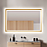  LV 48"x30" Rectangular Anti-Fog Dimmable Modern Bathroom/Vanity LED Lighted Wall Mirror in Brushed Gold Aluminum Framed