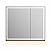 LV 32"x28" Rectangular Frameless Surface-Mount LED Lighted Bathroom Mirror Medicine Cabinet
