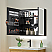 LV 32"x28" Rectangular Frameless Surface-Mount LED Lighted Bathroom Mirror Medicine Cabinet