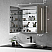 LV 36" Recessed LED Lighted Bathroom Medicine Cabinet