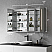 LV Rectangle 48" Frameless Surface-Mount/Recessed LED Lighted Bathroom Medicine Cabinet