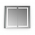 LV 36" Frameless Surface-Mount/Recessed LED Lighted Bathroom Medicine Cabinet
