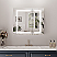  LV 32" Rectangle Frameless Surface-Mount/Recessed LED Lighted Bathroom Medicine Cabinet