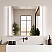  LV 36"x32" Rectangular Frameless Surface-Mount LED Lighted Bathroom Aluminum Mirror Medicine Cabinet