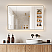  LV 48"x32" Rectangular Surface-Mount/Recessed LED Lighted Bathroom Black Aluminum Mirror Medicine Cabinet
