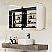  LV 48"x32" Rectangular Surface-Mount/Recessed LED Lighted Bathroom Black Aluminum Mirror Medicine Cabinet