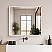 LV 36"x32" Recessed LED Lighted Bathroom Black Aluminum Mirror Medicine Cabinet