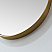 LV 20 in. W x 36 in. H Oval Metal Wall Mirror in Brushed Gold