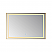 LV 36" Rectangular Aluminum Framed LED Wall Mount Bathroom Vanity Mirror in Gold