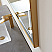 LV 36" Rectangular Aluminum Framed LED Wall Mount Bathroom Vanity Mirror in Gold