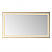 LV 60" Rectangular Aluminum Framed LED Wall Mount Bathroom Vanity Mirror in Gold