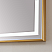 LV 60" Rectangular Aluminum Framed LED Wall Mount Bathroom Vanity Mirror in Gold