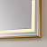LV 60" Rectangular Aluminum Framed LED Wall Mount Bathroom Vanity Mirror in Gold