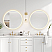 LV 32 in. W x 32 in. H circular Aluminum Frameless LED Wall Mount Bathroom Vanity Mirror