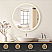 LV 32 in. W x 32 in. H circular Aluminum Frameless LED Wall Mount Bathroom Vanity Mirror