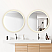  LV 36 in. W x 36 in. H Circular Aluminum Frameless LED Wall Mount Bathroom Vanity Mirror