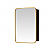 LV 16 in. W x 24 in. H Rectangular Aluminum Framed Medicine Cabinet in Brushed Gold