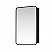 LV 20 in. W x 32 in. H Rectangular Aluminum Framed Medicine Cabinet in Brushed Black