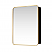 LV 24 in. W x 32 in. H Rectangular Aluminum Framed Medicine Cabinet in Brushed Gold