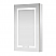 LV 20 in. W x 32 in. H Rectangular Medicine Cabinet with Aluminum Frameless LED Mirror