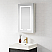 LV 20 in. W x 32 in. H Rectangular Medicine Cabinet with Aluminum Frameless LED Mirror