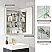 LV 20 in. W x 32 in. H Rectangular Medicine Cabinet with Aluminum Frameless LED Mirror