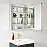LV 24 in. W x 32 in. H Rectangular Medicine Cabinet with Aluminum Frameless LED Mirror