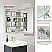 LV 24 in. W x 32 in. H Rectangular Medicine Cabinet with Aluminum Frameless LED Mirror