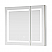 LV 36 in. W x 32 in. H Rectangular Medicine Cabinet with Aluminum Frameless LED Mirror