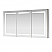  LV 60 in. W x 32 in. H Rectangular Medicine Cabinet with Aluminum Frameless LED Mirror