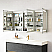  LV 60 in. W x 32 in. H Rectangular Medicine Cabinet with Aluminum Frameless LED Mirror