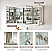  LV 60 in. W x 32 in. H Rectangular Medicine Cabinet with Aluminum Frameless LED Mirror