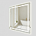 LV 34 in. x 36 in. H Frameless LED Surface Lighted Bathroom Vanity Mirror with Dimmer and Defogger