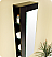 Fresca 39 inch Espresso Bath Linen Side Cabinet Large Mirror Door