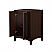 24 Inch Single Bathroom Vanity in Dark Walnut, Brushed Gold Trim with Countertop Options