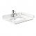 24 Inch Single Bathroom Vanity in Dark Walnut, Brushed Gold Trim with Countertop Options